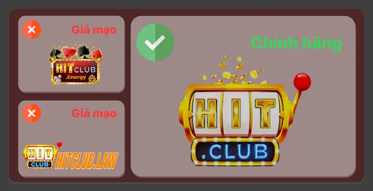 Đừng Để Tiền Mất Tật Mang Cách Phân Biệt Website HitClub Thật Giả 2 Logo trên trang chủ Hit.Club thật sắc nét, màu sắc chuẩn, còn logo trên trang giả Hit.Club mờ hoặc lệch màu.